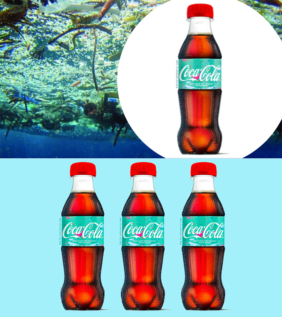 Coke Bottle Plastic Sea
