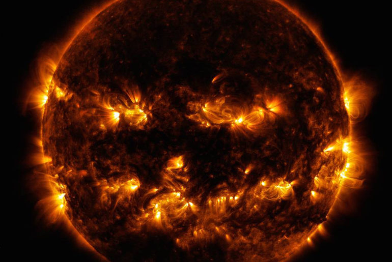 NASA Sun Jack-o-lantern