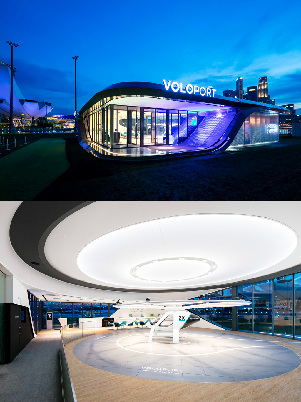 Volocopter Flying Taxi Terminal Voloport
