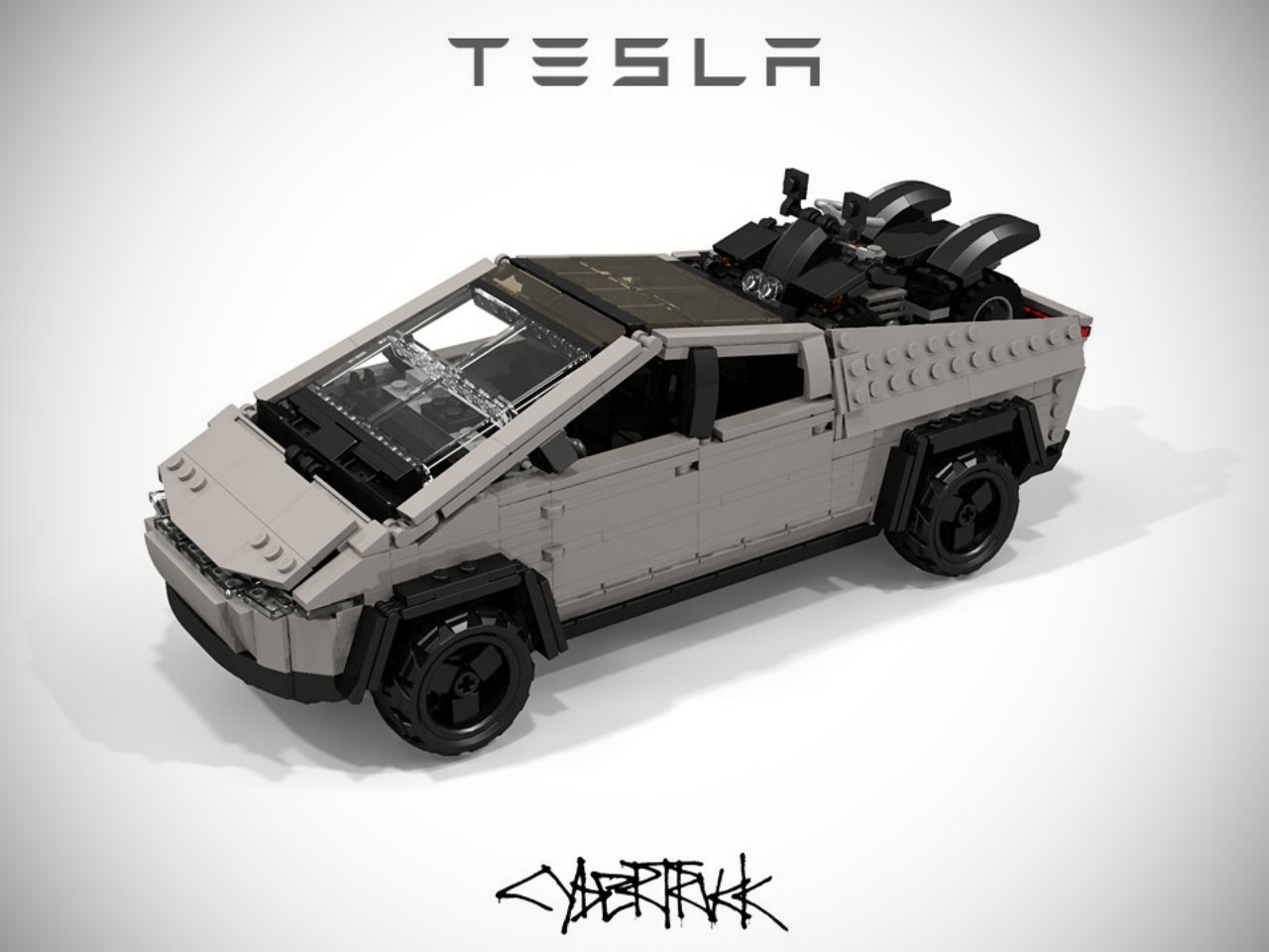 Tesla Cybertruck Cyberquad LEGO