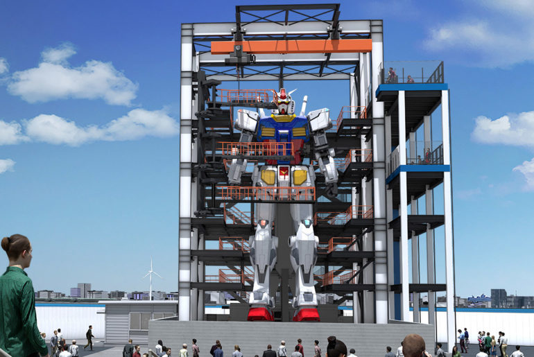 Life-Sized Gundam Robot