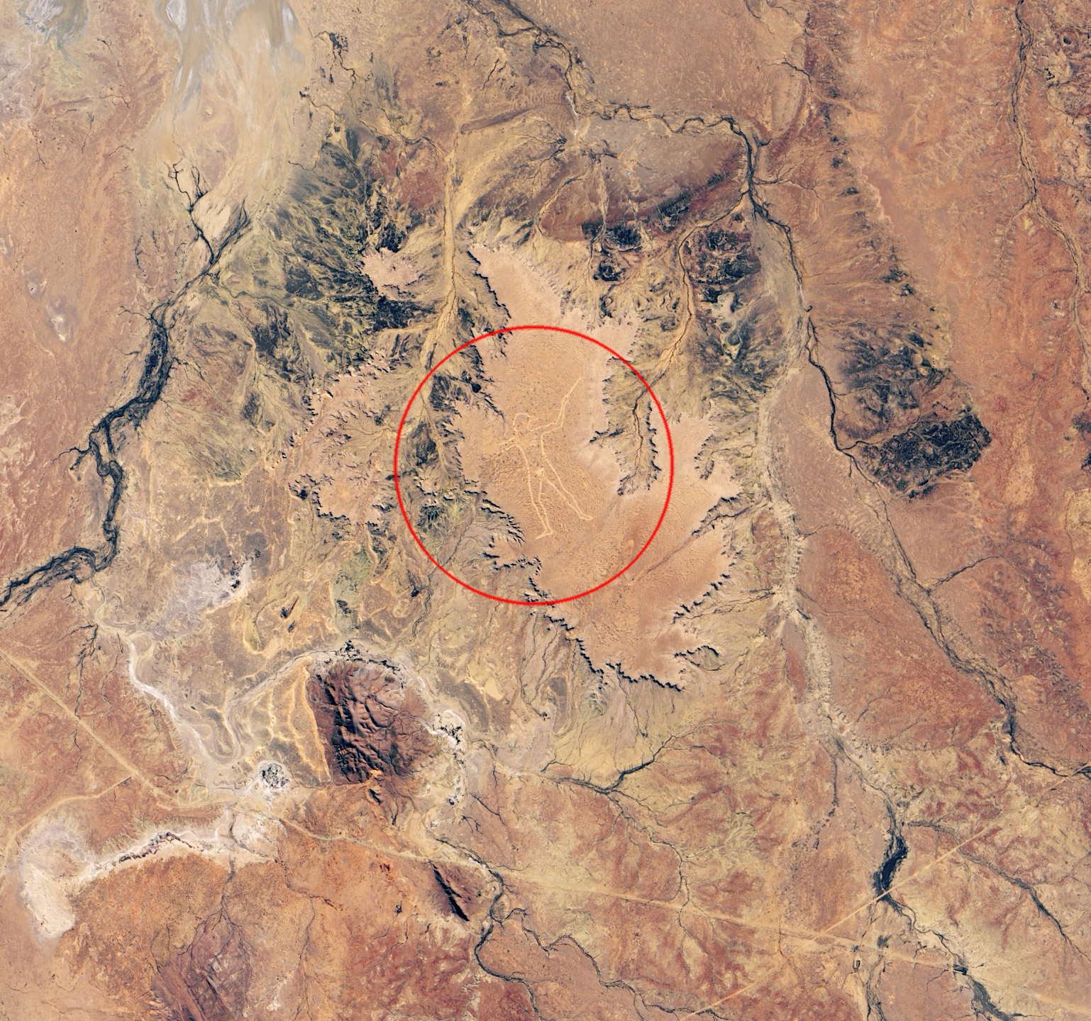 NASA Marree Man Geoglyph Australia