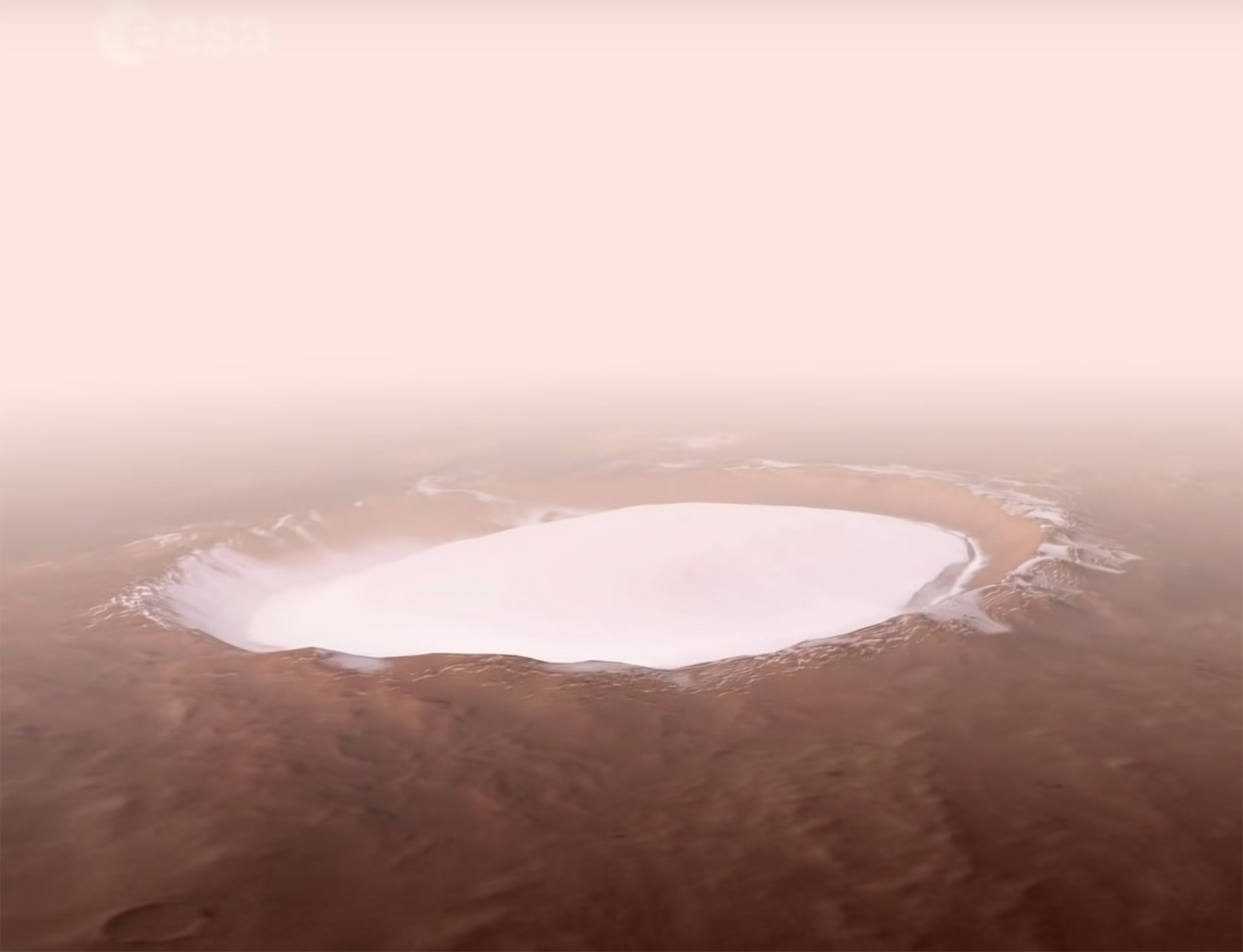 Korolev Crater ESA Mars Ice
