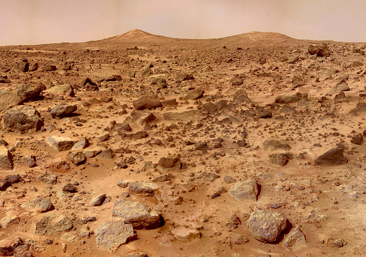 NASA Mars Pathfinder Twin Peaks