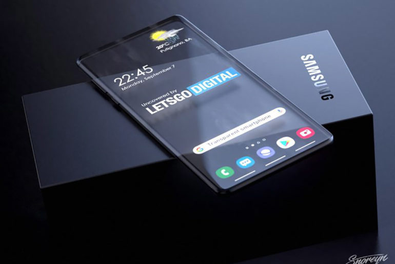 Transparent Samsung Galaxy Smartphone
