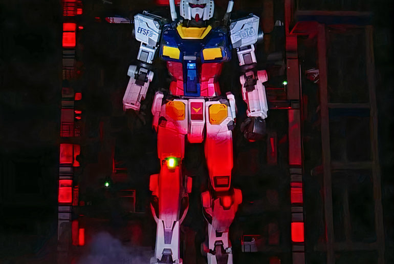 Giant Gundam Robot Factory Yokohmama Japan