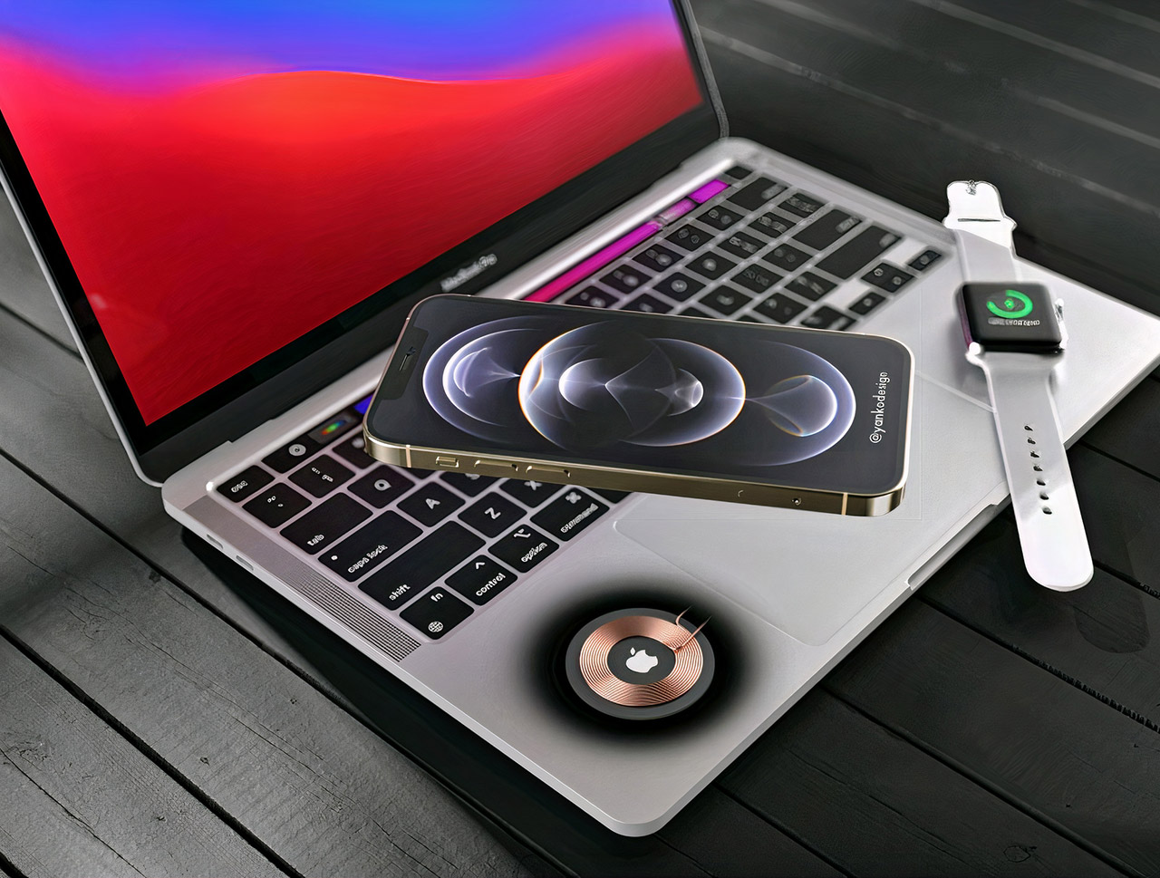 Apple MacBook Built-in Wireless Charging