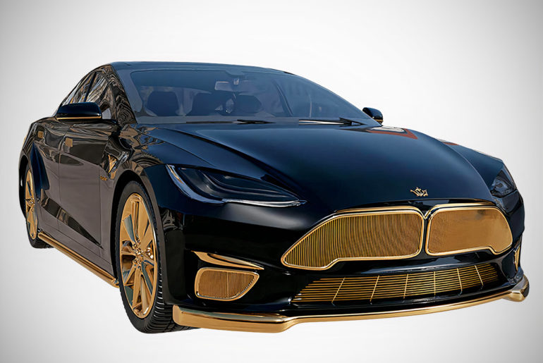 Caviar Gold Tesla Model S
