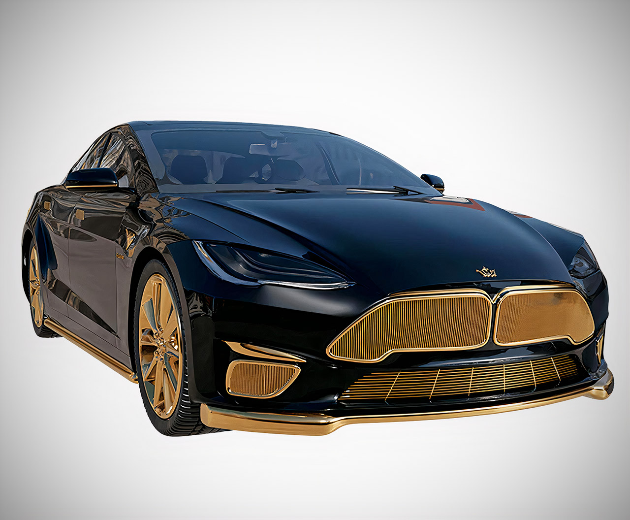 Caviar Gold Tesla Model S Plaid