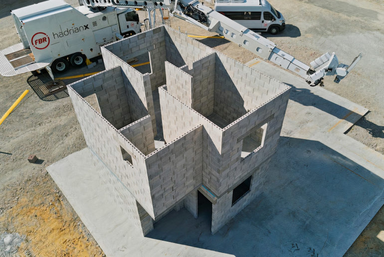 Hadrian X Brick-Laying Robot House