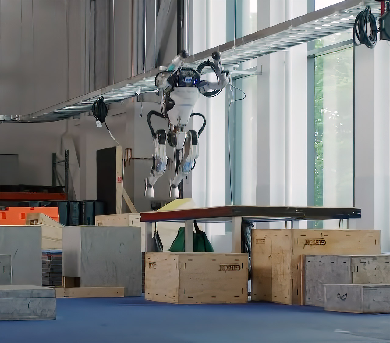 Boston Dynamics Atlas Robot Parkour FAIL