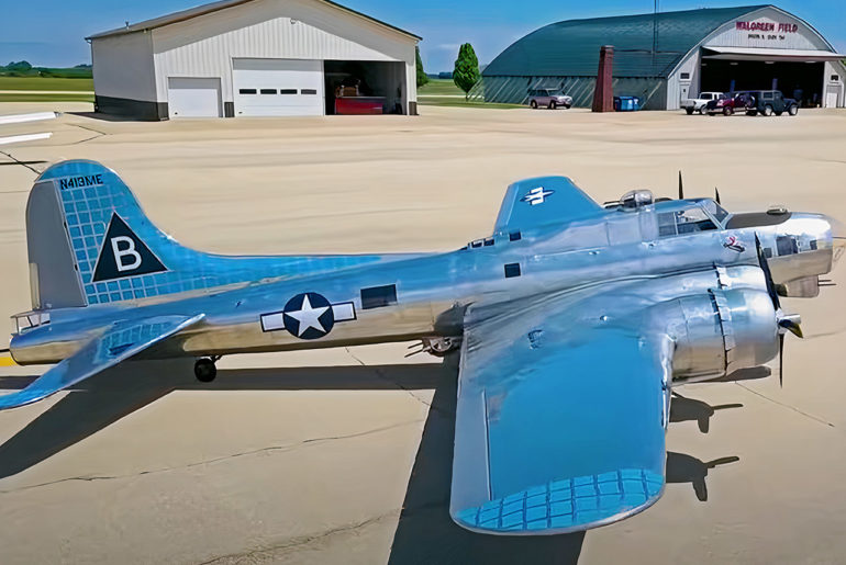 Jack Bally B-17 Bomber Plane Replica