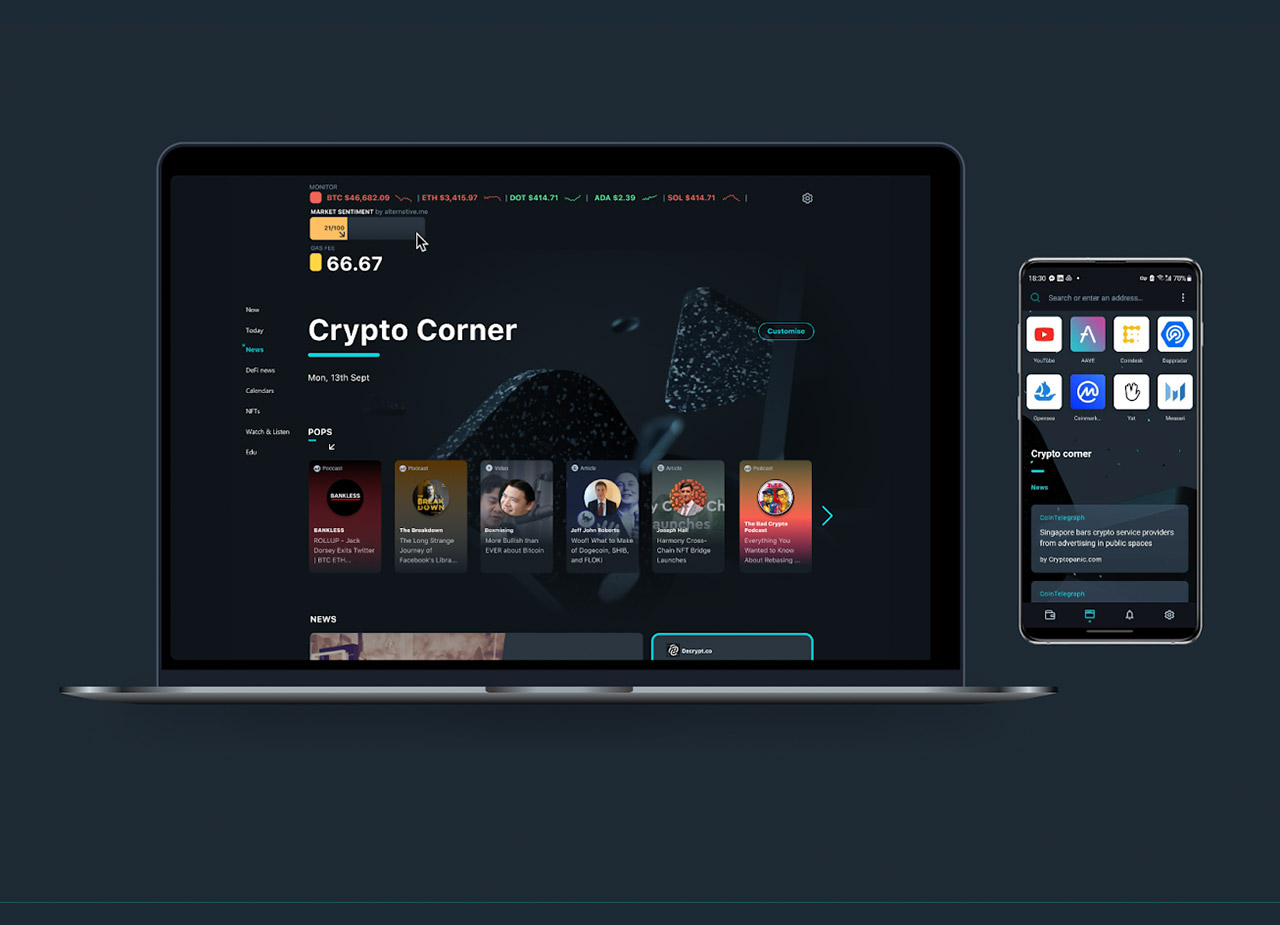 Opera Cryptocurrency Web Browser Project