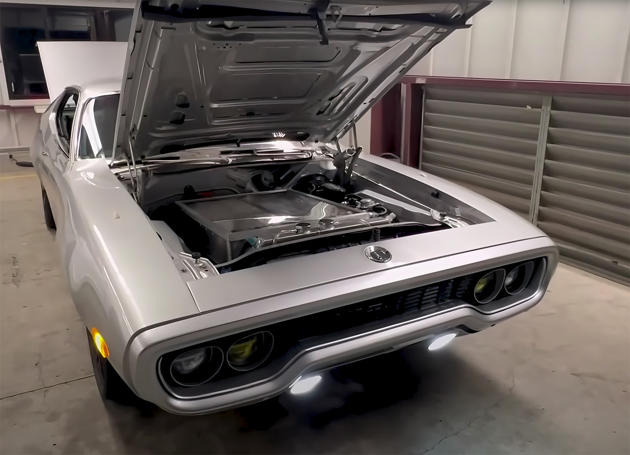 Tesla-Powered Plymouth Satellite Coupe Project Electrollite