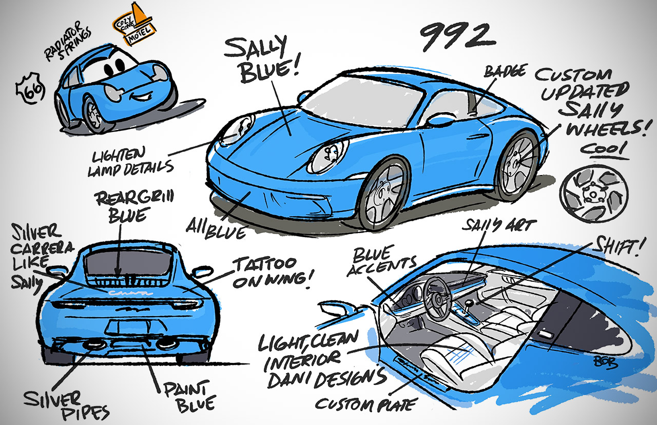 Porsche Pixar Cars Sally Carrera
