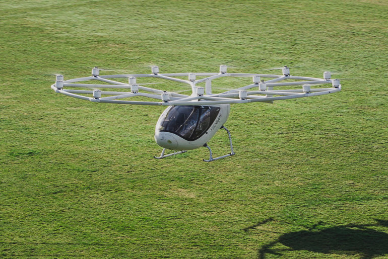 Volocopter Full-Sized VoloCity Electric Flying Taxi Prototype First Flight