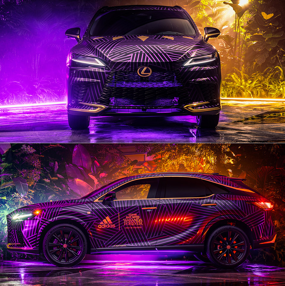 Adidas Lexus RX 500h F SPORT Black Panther: Wakanda Forever