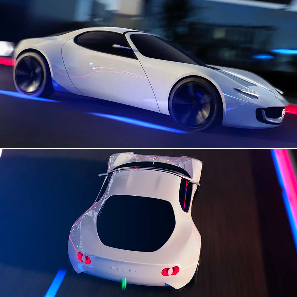 Electric Mazda MX-5 Miata Vision Concept