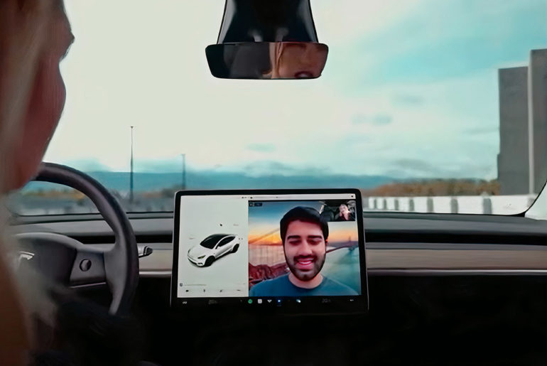 Tesla Zoom Video Conferencing