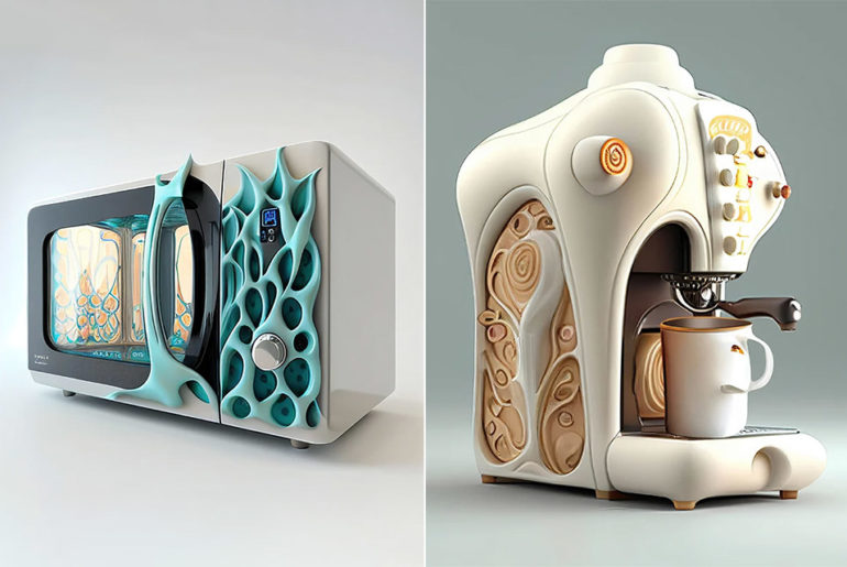 Midjourney AI Antoni Gaudi Home Appliances