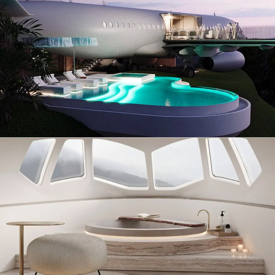 Private Jet Villa Hanging Gardens Air Boeing 737