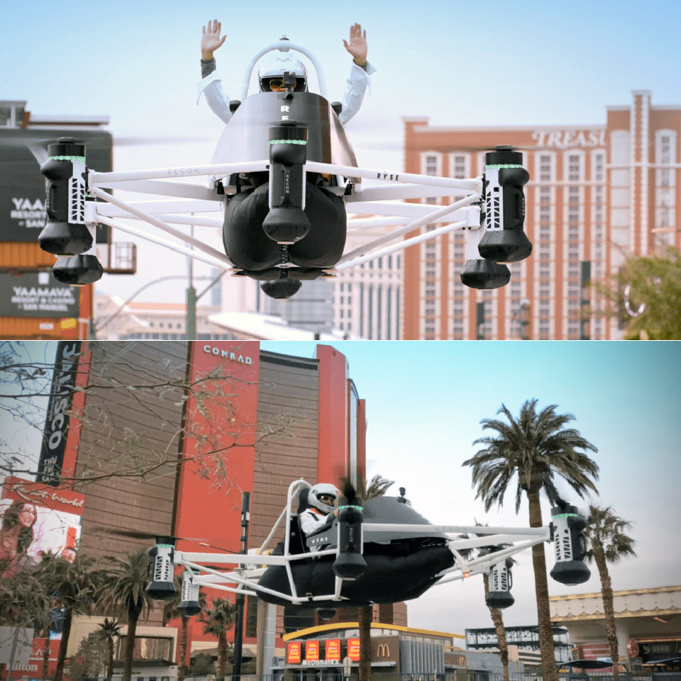 RYSE RECON eVTOL Las Vegas Strip