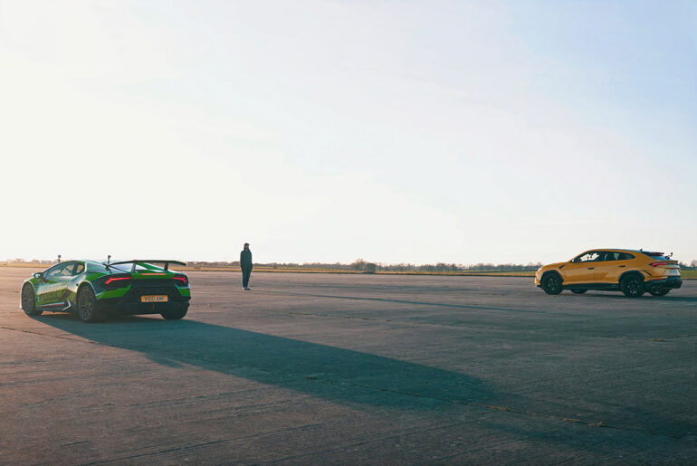 Lamborghini Huracan Performante vs Urus Performante Drag Racing