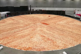 World's Largest Pizza Used 13,663 Pounds of Dough and 630,496 Pepperoni