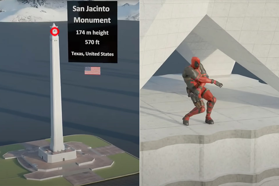 Monument Size Comparison 3D Video