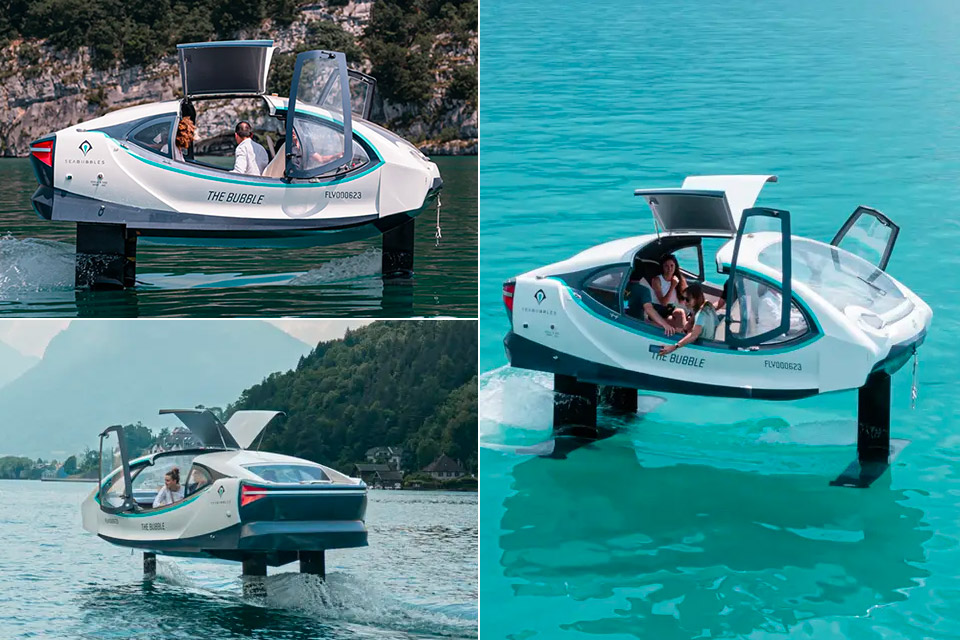 SeaBubbles Foiling Electric Water Taxi Commercial Service France