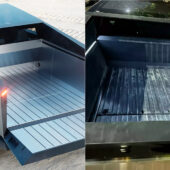 Production Tesla Cybertruck Bed
