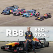 Red Bull F1 Car vs MotoGP Bike Rally Car Electric Van Drag Racing