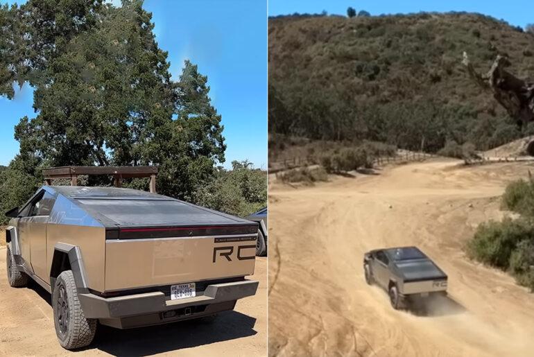 Tesla Cybertruck Release Candidate (RC) Prototypes Off-Road Testing