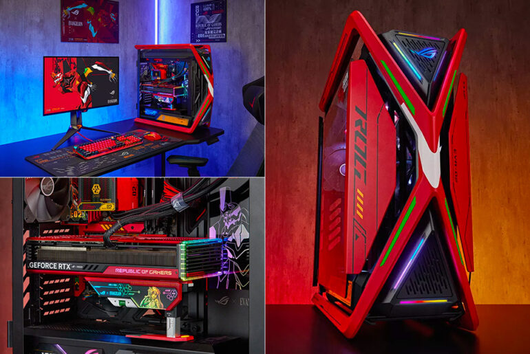 ASUS ROG x EVANGELION-02 Collection PC Case Keyboard