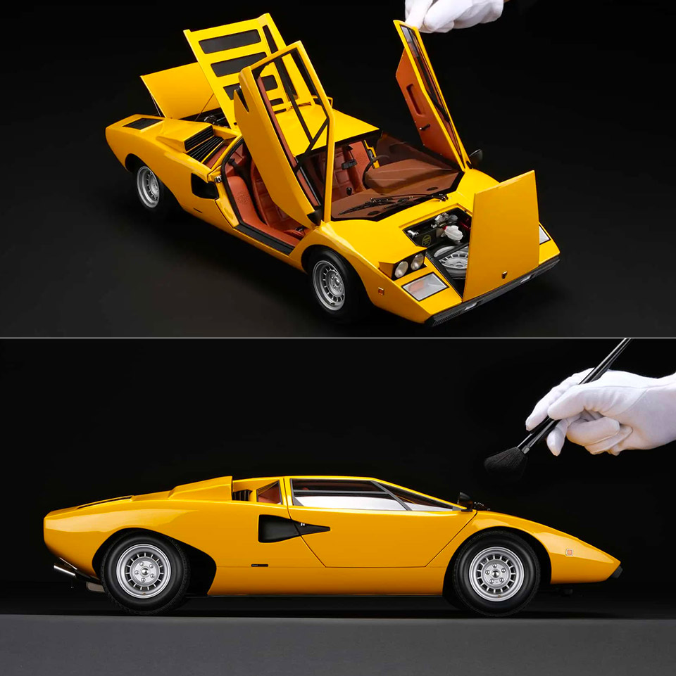 Amalgam 1:8 Scale Lamborghini Countach LP400 Model