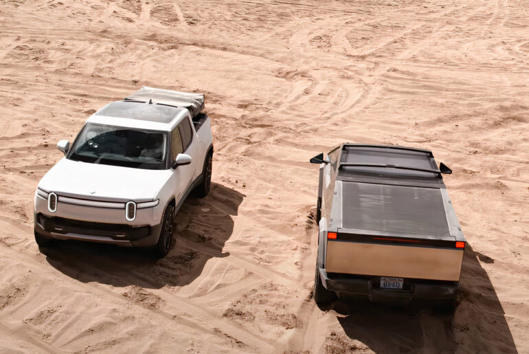 Top Gear Pits Tesla Cybertruck Against Rivian R1T in Ultimate Off-Road ...