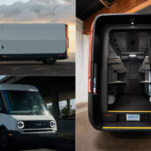 Electric Rivian Commercial Van
