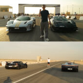 Ferrari Daytona SP3 Pagani Huayra Roadster BC Drag Racing