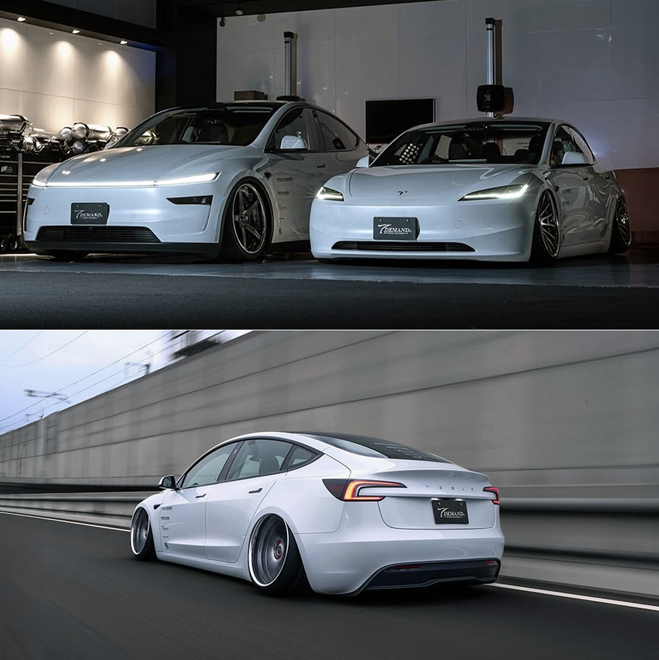 Japan T-Demand Tesla Model 3 Model Y Slammed Mod