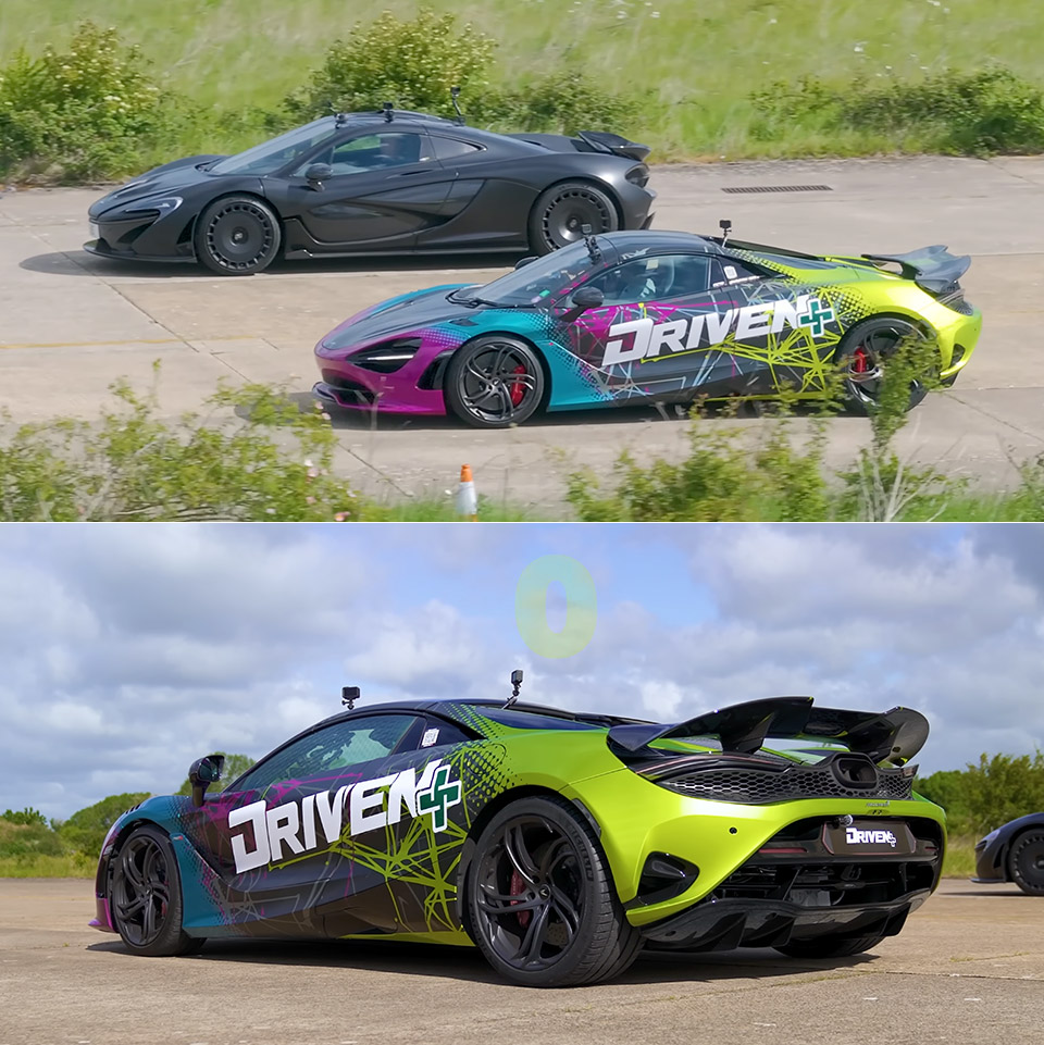 McLaren P1 750S Drag Racing