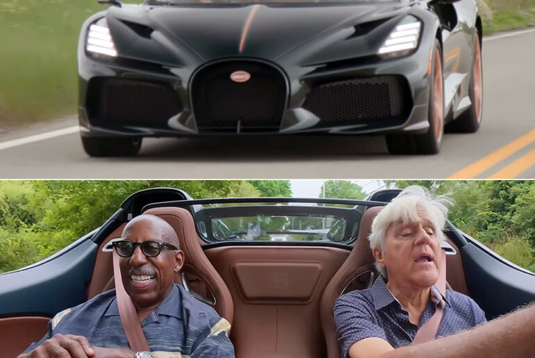 Jay Leno Bugatti Mistral Test Drive