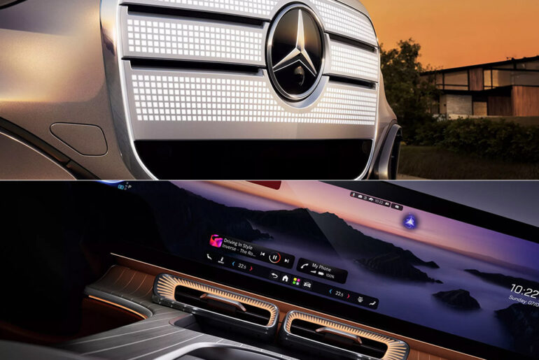 Mercedes GLC EV Dashboard Display Hyperscreen