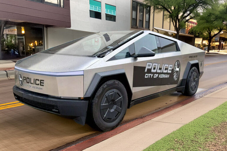 Tesla Cybertruck Kemah Police Department Texas