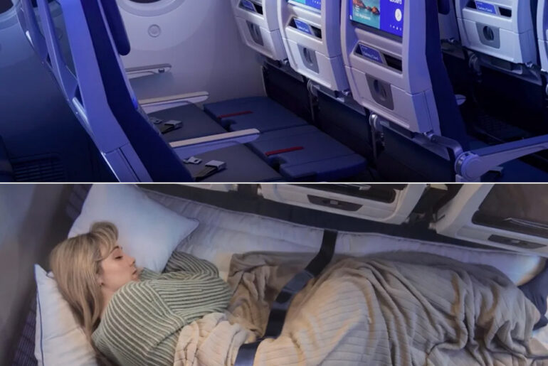 United Airlines Relax Row Economy Class