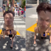Robot Dog Elon Musk Face San Francisco