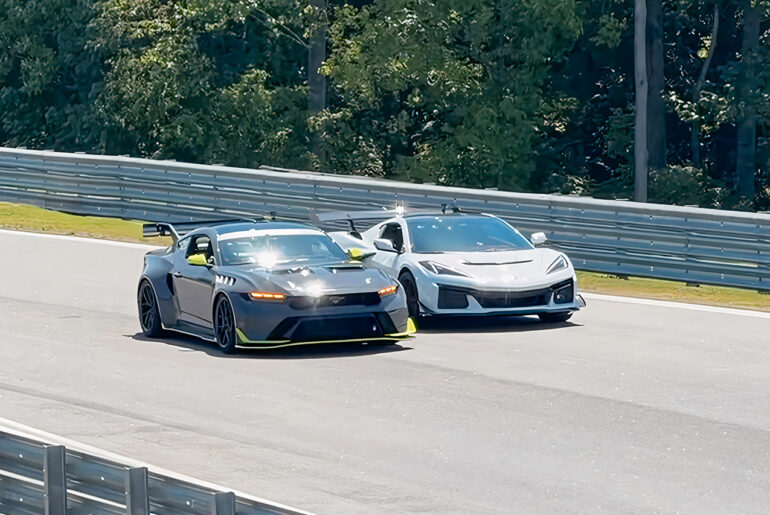 Cleetus MacFarland ZR1 vs. Vaughn Gittin Jr. Mustang GTD