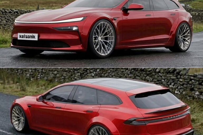 Tesla Model S Station Wagon Concept