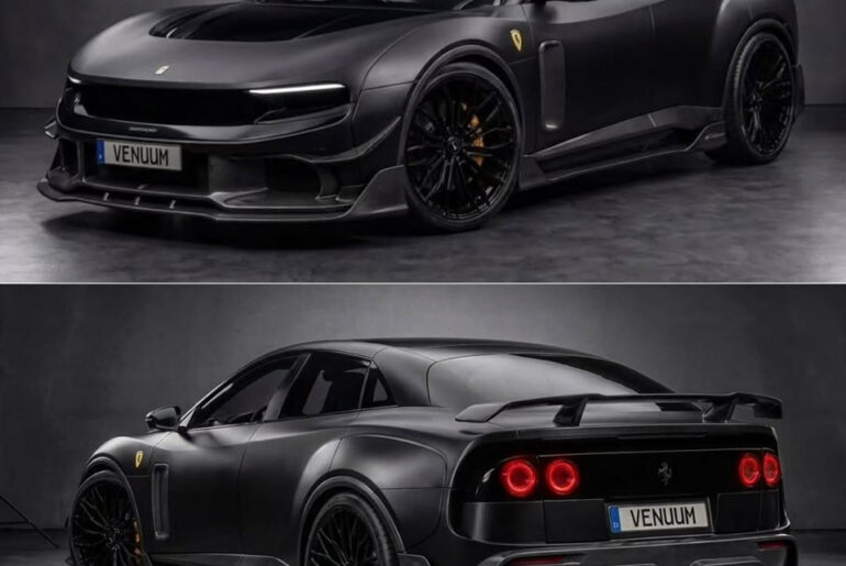 Venuum Black Ferrari Luce EV Body Kit