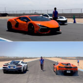 Corvette ZR1X vs Lamborghini Revuelto Drag Racing