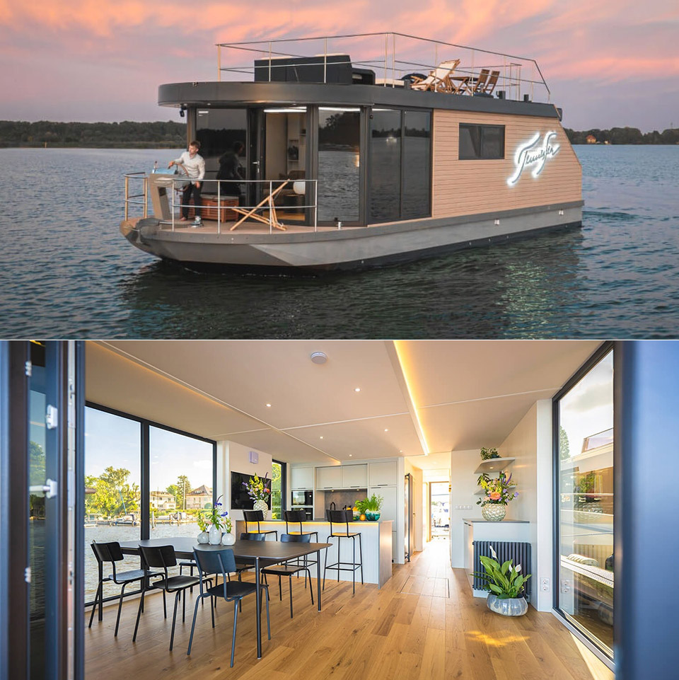 Hausyacht 14 M Luxury House Yacht Boat